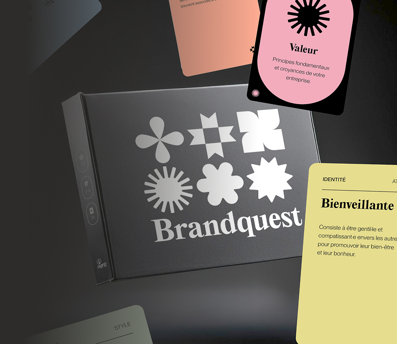 Le deck papier Brandquest et ses cartes